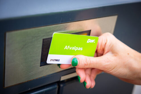 Afvalpas voor de paslezer