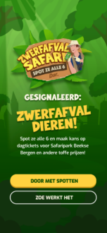 Zwerfafvalsafari met uitleg